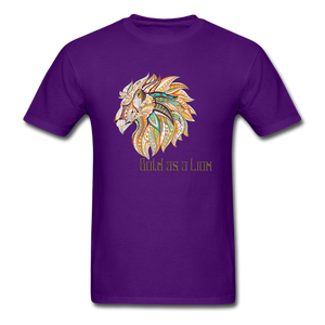 Bold as a Lion - Unisex Classic T-Shirt - purple