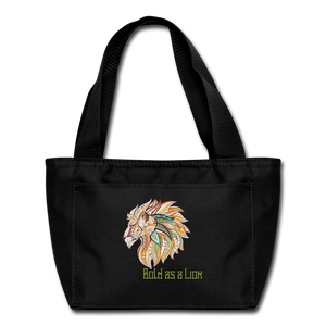 Bold as a Lion - Lunch Bag - black