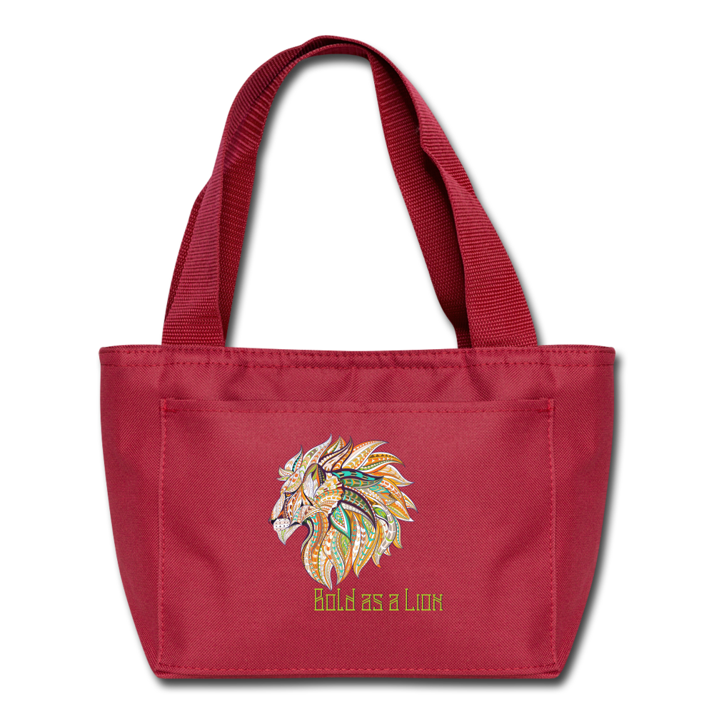 Bold as a Lion - Lunch Bag - red