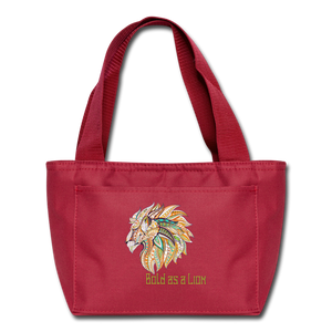 Bold as a Lion - Lunch Bag - red