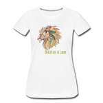 Bold as a Lion - Women’s Premium T-Shirt - white