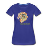 Bold as a Lion - Women’s Premium T-Shirt - royal blue