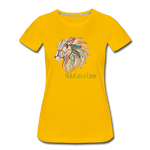 Bold as a Lion - Women’s Premium T-Shirt - sun yellow