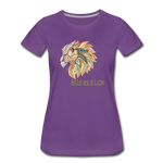 Bold as a Lion - Women’s Premium T-Shirt - purple