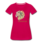Bold as a Lion - Women’s Premium T-Shirt - dark pink