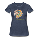 Bold as a Lion - Women’s Premium T-Shirt - heather blue
