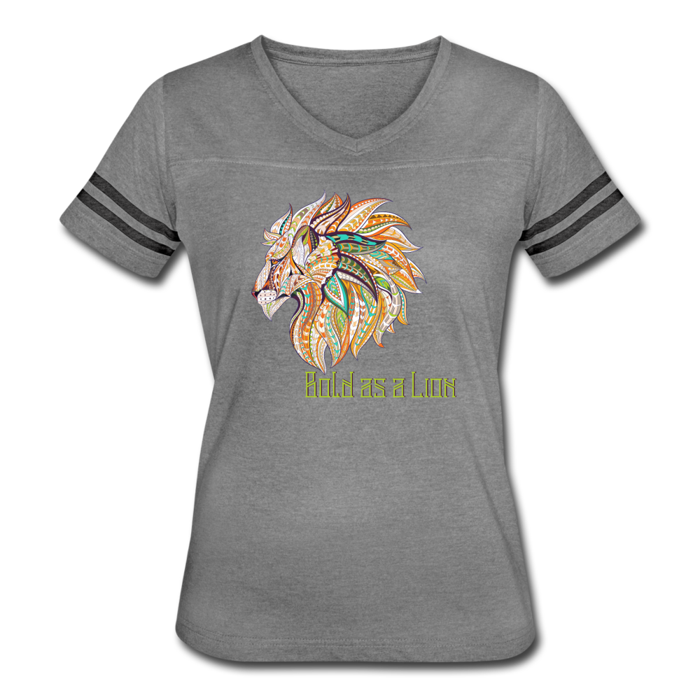 Bold as a Lion - Women’s Vintage Sport T-Shirt - heather gray/charcoal