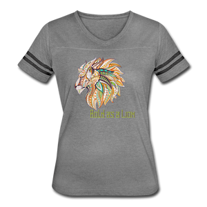 Bold as a Lion - Women’s Vintage Sport T-Shirt - heather gray/charcoal