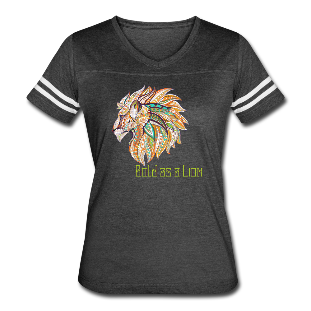 Bold as a Lion - Women’s Vintage Sport T-Shirt - vintage smoke/white