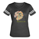 Bold as a Lion - Women’s Vintage Sport T-Shirt - vintage smoke/white