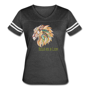 Bold as a Lion - Women’s Vintage Sport T-Shirt - vintage smoke/white