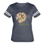 Bold as a Lion - Women’s Vintage Sport T-Shirt - vintage navy/white