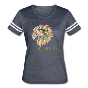 Bold as a Lion - Women’s Vintage Sport T-Shirt - vintage navy/white