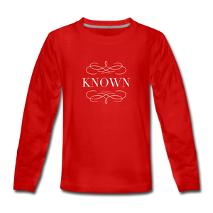 Known - Kids' Premium Long Sleeve T-Shirt - red