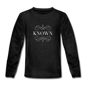Known - Kids' Premium Long Sleeve T-Shirt - charcoal gray