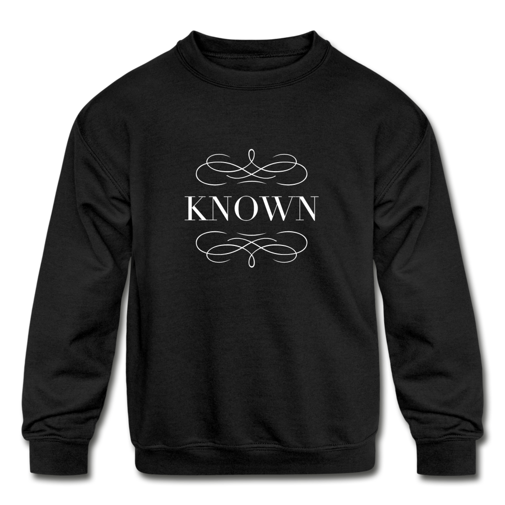 Known - Kids' Crewneck Sweatshirt - black