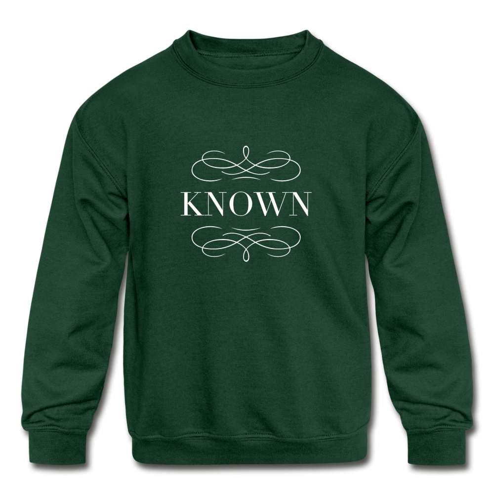 Known - Kids' Crewneck Sweatshirt - forest green