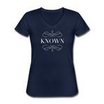Known - Women's V-Neck T-Shirt - navy