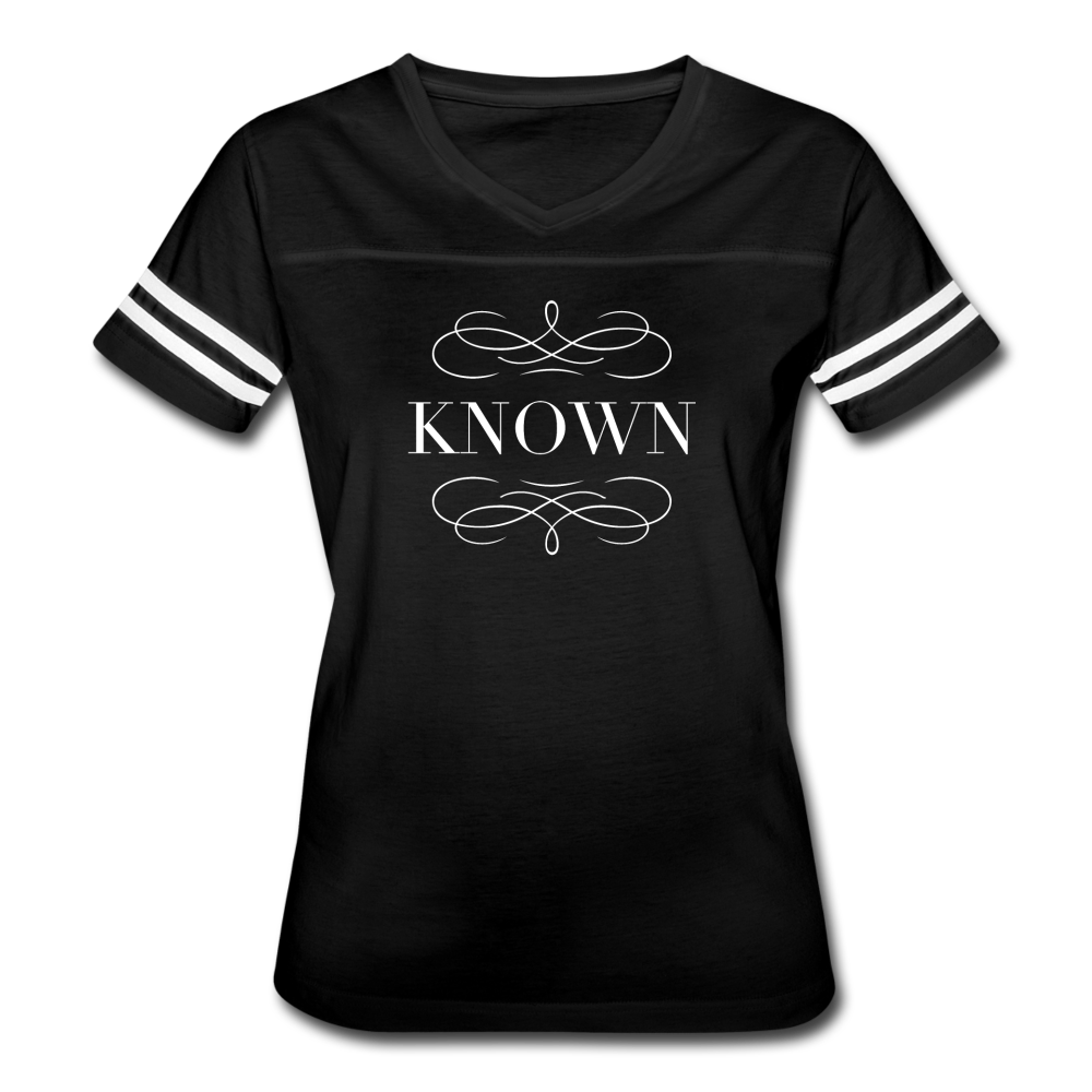 Known - Women’s Vintage Sport T-Shirt - black/white