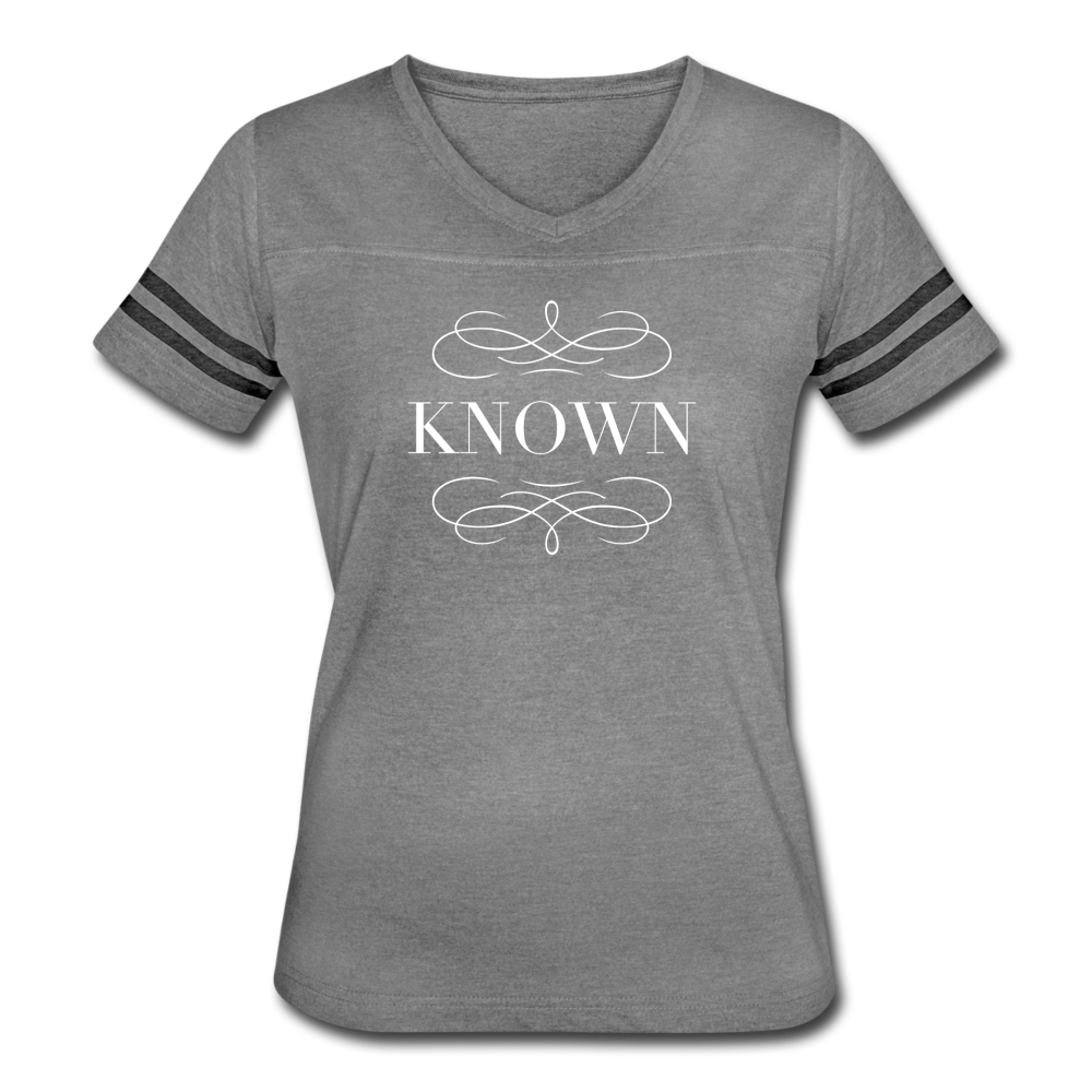 Known - Women’s Vintage Sport T-Shirt - heather gray/charcoal