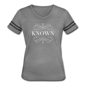 Known - Women’s Vintage Sport T-Shirt - heather gray/charcoal