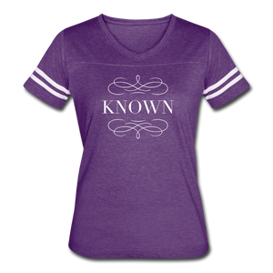 Known - Women’s Vintage Sport T-Shirt - vintage purple/white