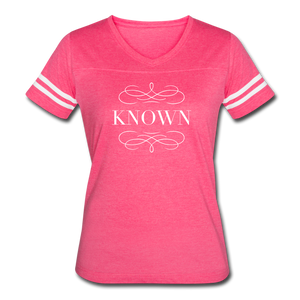 Known - Women’s Vintage Sport T-Shirt - vintage pink/white
