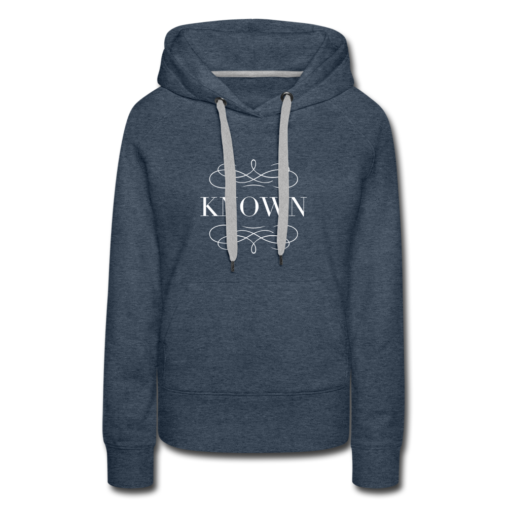 Known - Women’s Premium Hoodie - heather denim