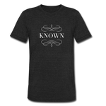 Known - Unisex Tri-Blend T-Shirt - heather black