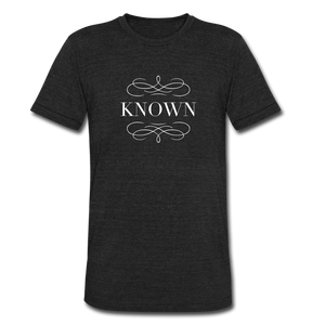 Known - Unisex Tri-Blend T-Shirt - heather black