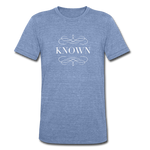 Known - Unisex Tri-Blend T-Shirt - heather Blue