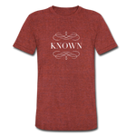 Known - Unisex Tri-Blend T-Shirt - heather cranberry