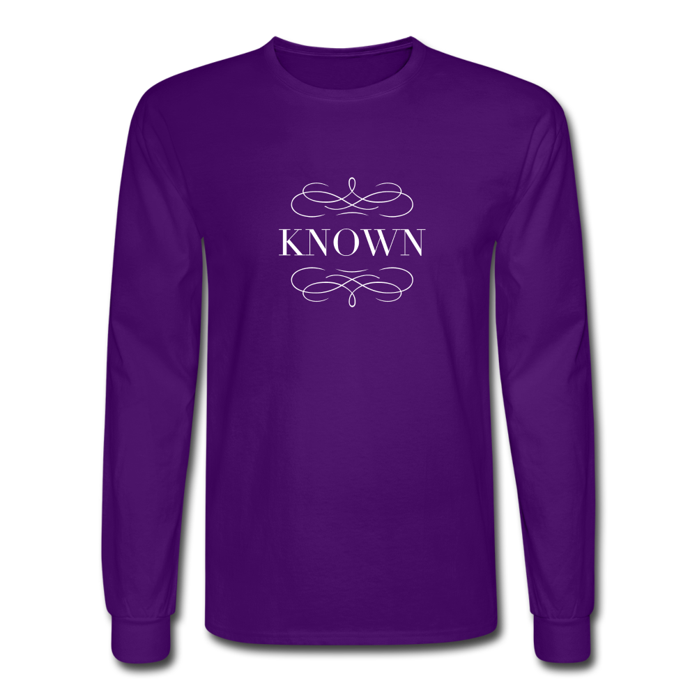Known - Men's Long Sleeve T-Shirt - purple