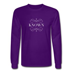 Known - Men's Long Sleeve T-Shirt - purple