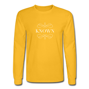 Known - Men's Long Sleeve T-Shirt - gold