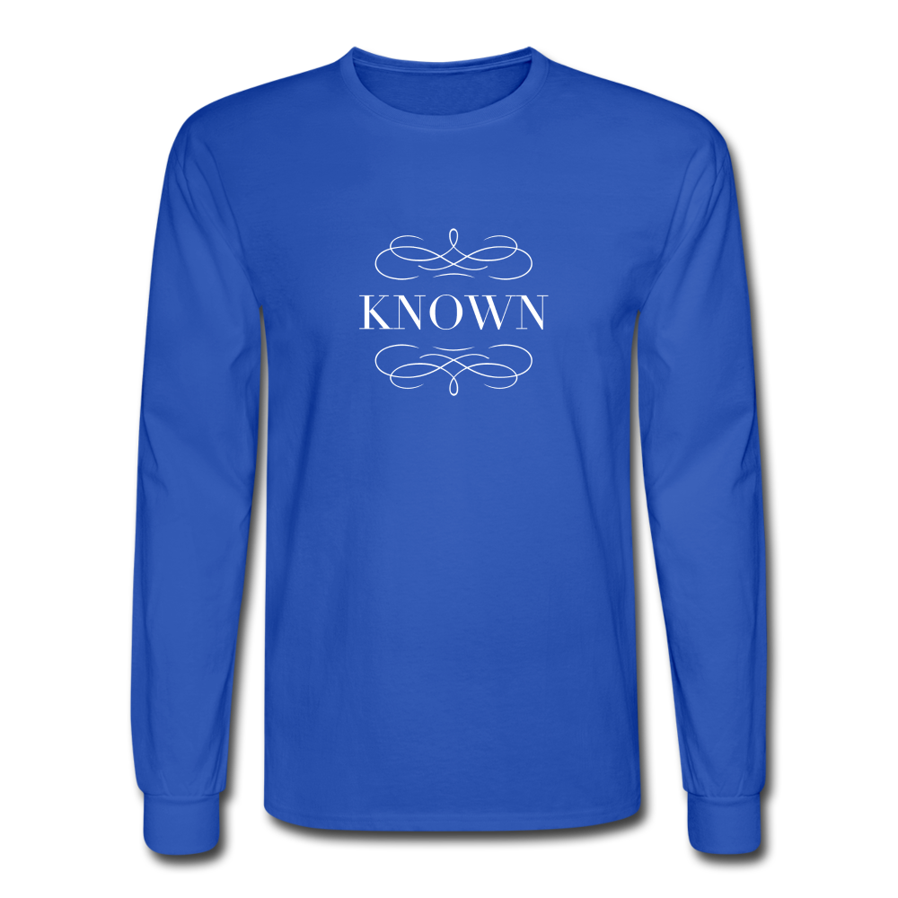 Known - Men's Long Sleeve T-Shirt - royal blue