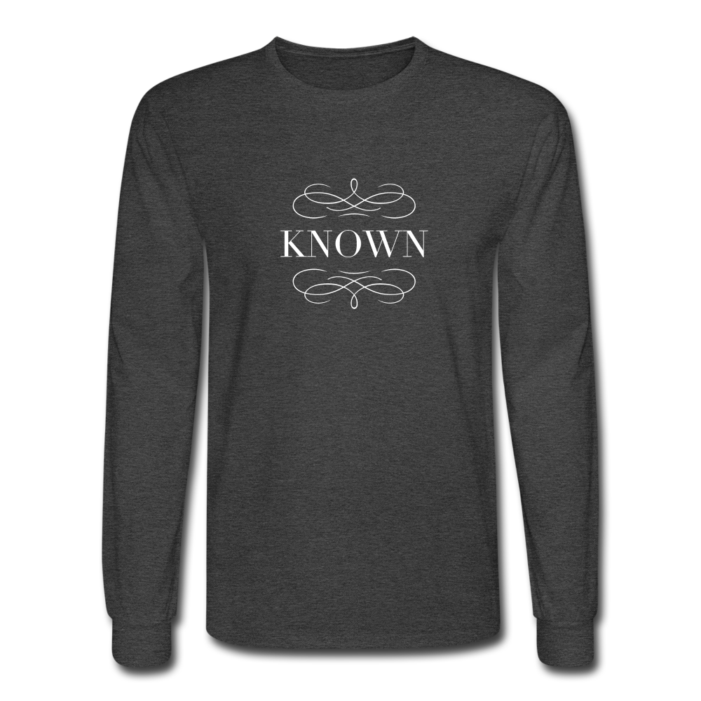 Known - Men's Long Sleeve T-Shirt - heather black