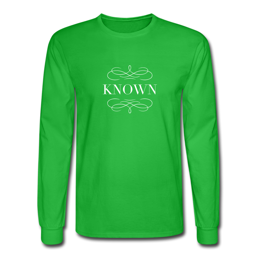 Known - Men's Long Sleeve T-Shirt - bright green