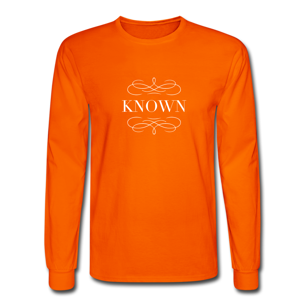 Known - Men's Long Sleeve T-Shirt - orange