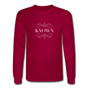 Known - Men's Long Sleeve T-Shirt - dark red