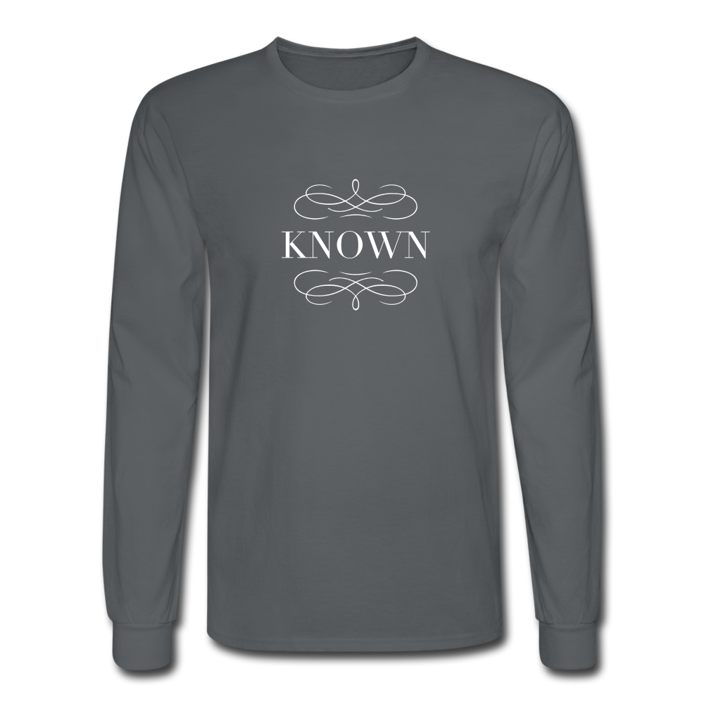 Known - Men's Long Sleeve T-Shirt - charcoal