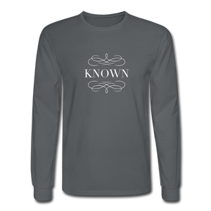 Known - Men's Long Sleeve T-Shirt - charcoal