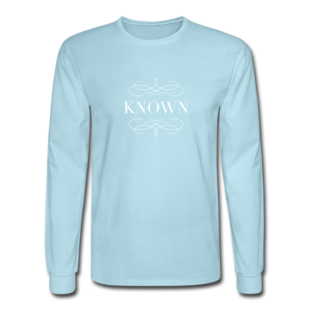 Known - Men's Long Sleeve T-Shirt - powder blue