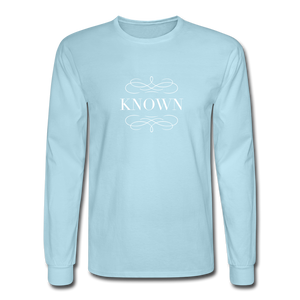 Known - Men's Long Sleeve T-Shirt - powder blue