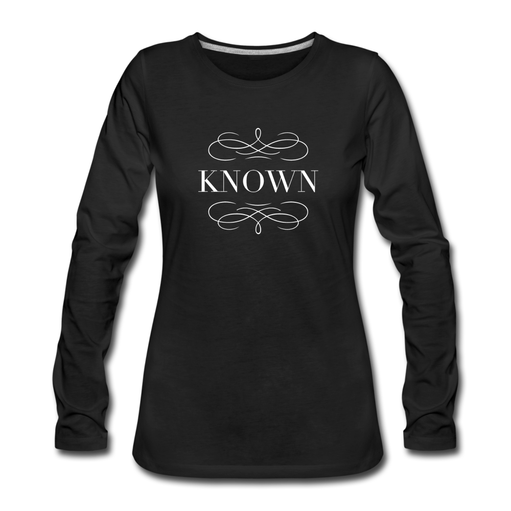Known - Women's Premium Long Sleeve T-Shirt - black