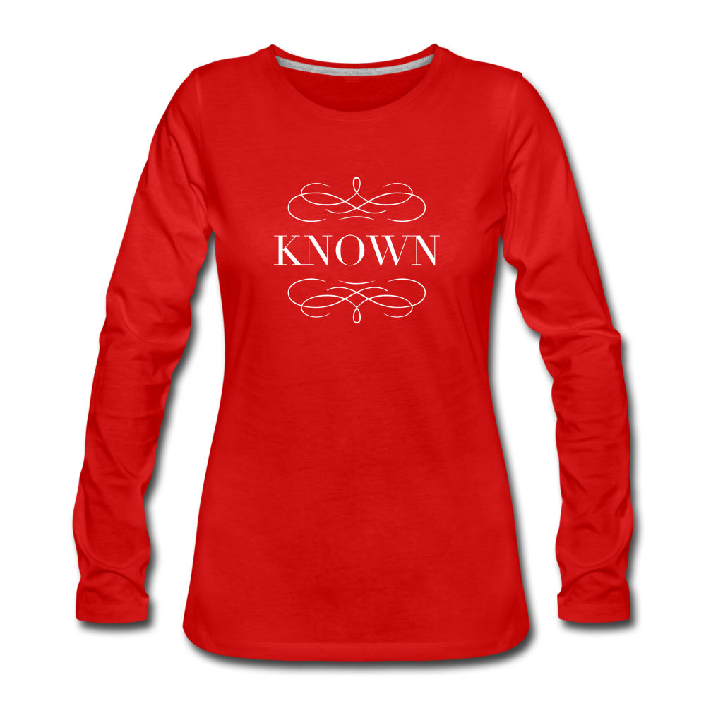 Known - Women's Premium Long Sleeve T-Shirt - red