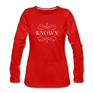 Known - Women's Premium Long Sleeve T-Shirt - red