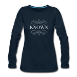 Known - Women's Premium Long Sleeve T-Shirt - deep navy