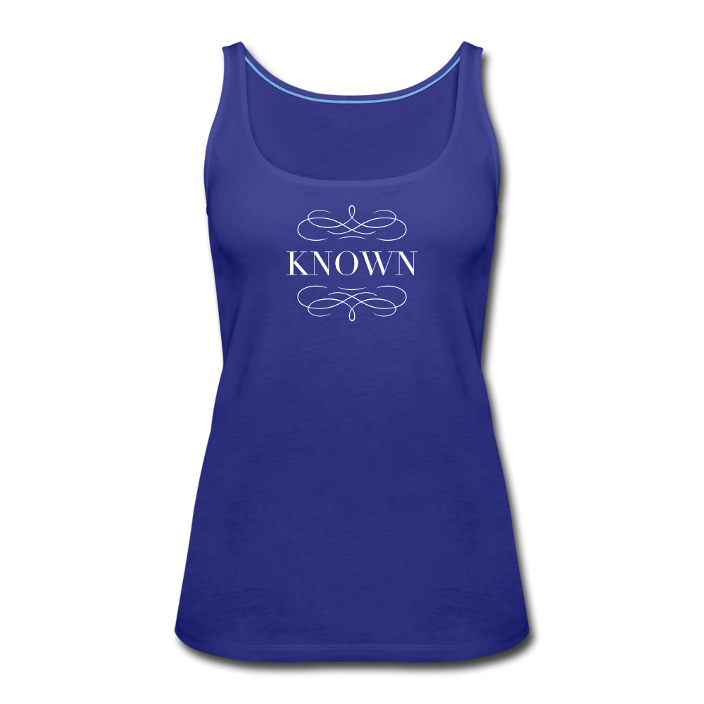 Known - Women’s Premium Tank Top - royal blue