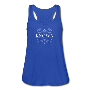 Known - Women's Flowy Tank Top - royal blue